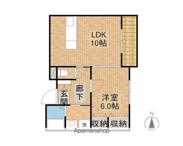 エスペランサKOBE(1LDK/1階)の間取り写真
