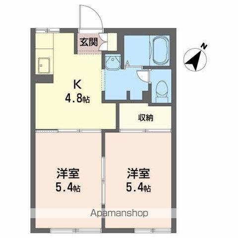 メゾン・ド・フィル A(2K/1階)の間取り写真