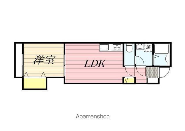 LIKE松ヶ丘(1LDK/3階)の間取り写真