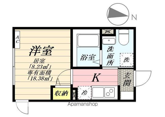 アドバンスヒルズ(1K/2階)の間取り写真