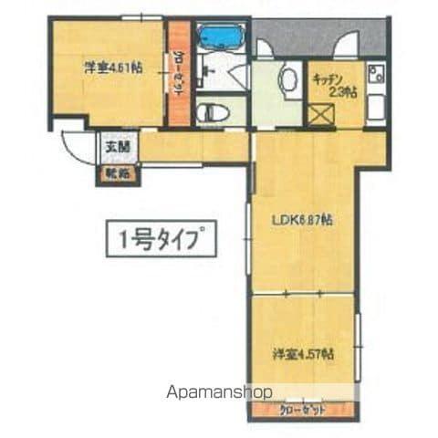コートスタイル荒江(2LDK/1階)の間取り写真
