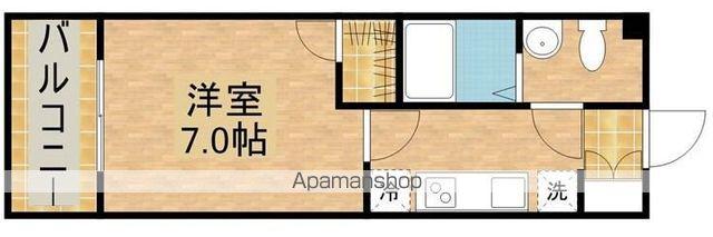 ヴィラフローリッシュ(1K/1階)の間取り写真