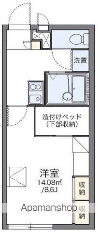 レオパレスホークヒルズ(1K/2階)の間取り写真