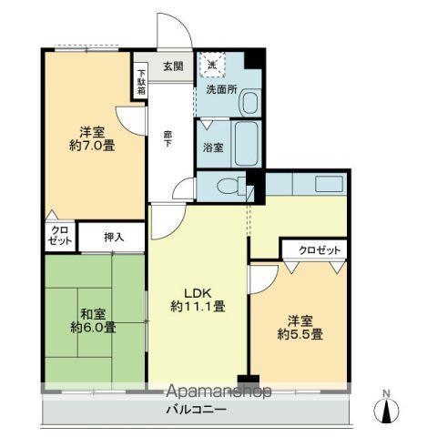 ハイムシュテット21(3LDK/3階)の間取り写真