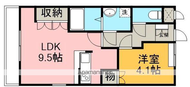 グランディール高坂(1LDK/2階)の間取り写真