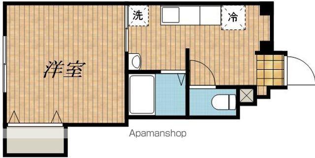 ローリス香椎7(1DK/4階)の間取り写真