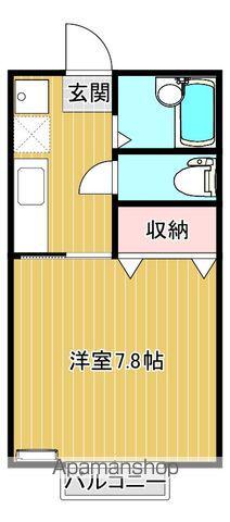 メゾンパルサー(1K/2階)の間取り写真