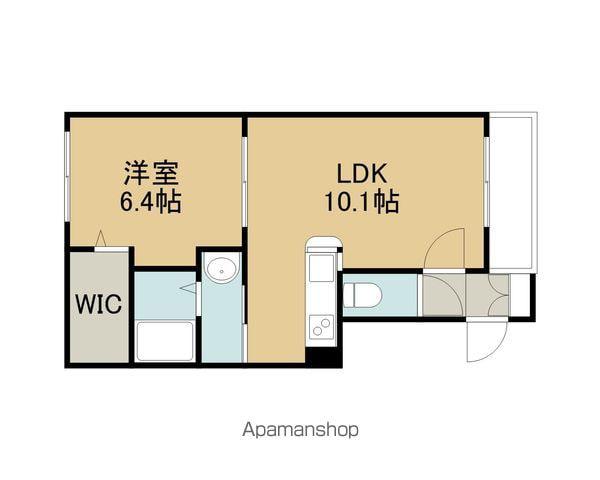 LOUVET9(1LDK/3階)の間取り写真