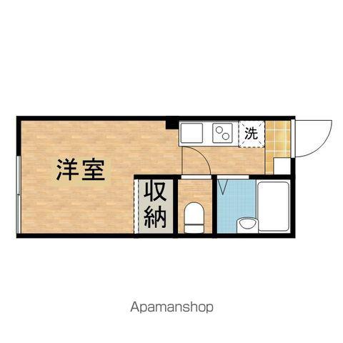 パティオ南平(ワンルーム/2階)の間取り写真