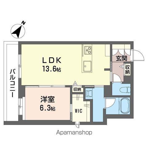 ベルクルーⅢ(1LDK/1階)の間取り写真