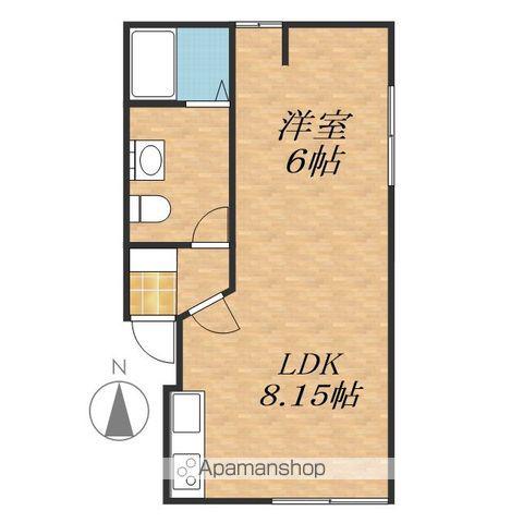 ユトリロ帯広東(1LDK/2階)の間取り写真