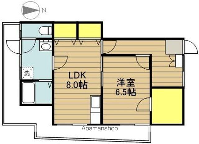 ファミーユハシムラⅡ(1LDK/2階)の間取り写真