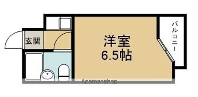 ベルシティ銀杏町(1K/4階)の間取り写真