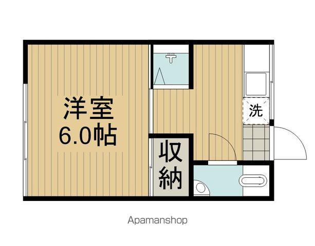 第一赤松荘(1K/2階)の間取り写真