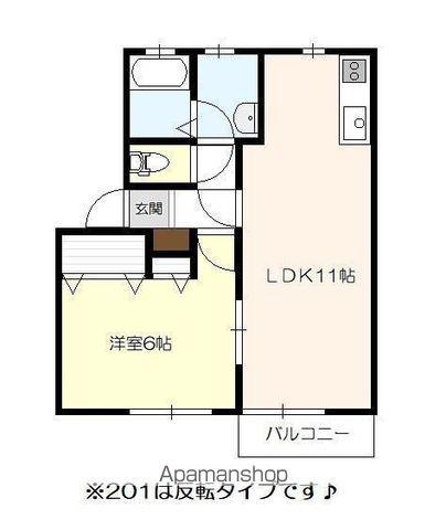 フォレストエステイツⅣ(1LDK/2階)の間取り写真