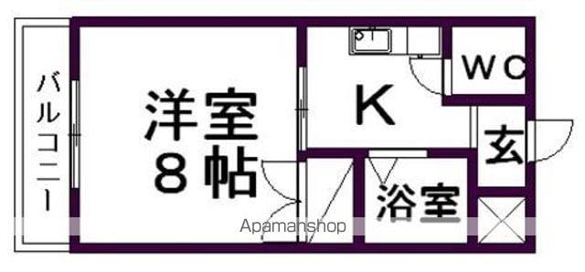 ビアンヌール四ツ池公園(1K/3階)の間取り写真