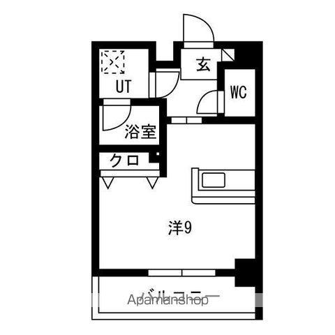 グランテラス熱田(ワンルーム/2階)の間取り写真