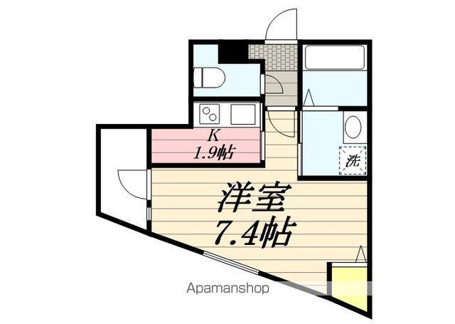 OURS LAVANDE(1K/1階)の間取り写真