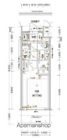 エスリード名古屋STATION ノース(1K/2階)の間取り写真