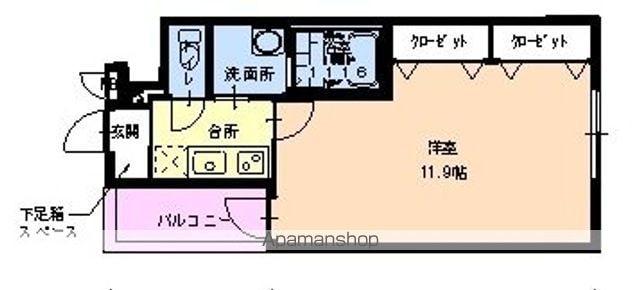 フジパレス北加賀屋5番館(1K/3階)の間取り写真