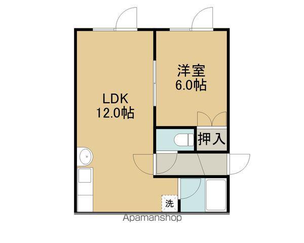 カーサMKB(1LDK/3階)の間取り写真