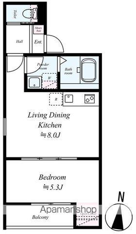 GRADUS八千代台Ⅲ(1LDK/3階)の間取り写真
