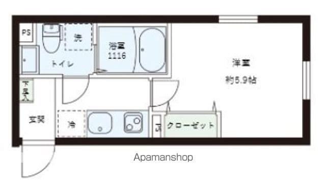 レピュア目黒本町レジデンス(1K/1階)の間取り写真