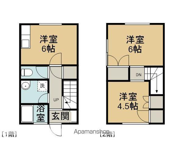 タウンハウス千長(2DK)の間取り写真