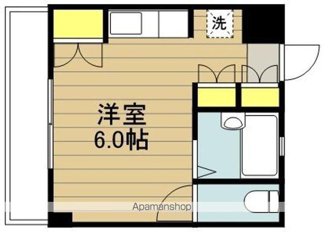 マンションさくらⅡ(ワンルーム/1階)の間取り写真