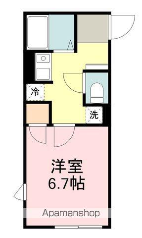 アネックス小田原(1K/1階)の間取り写真