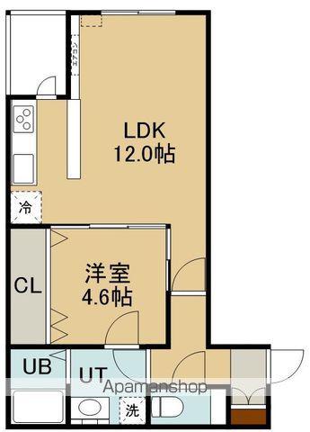 リコテシモ(1LDK/4階)の間取り写真