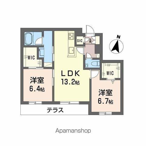 AMI COURT OHRI(2LDK/1階)の間取り写真