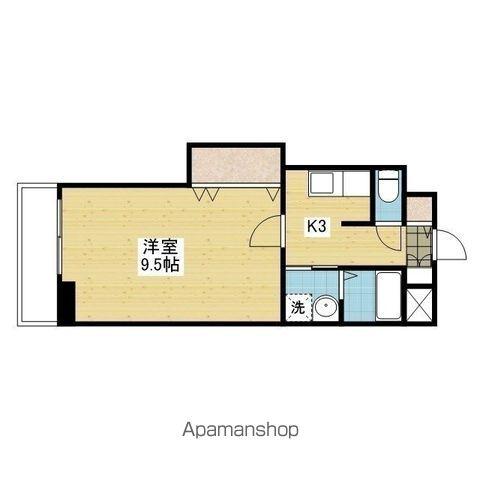 コンフォート23(1K/3階)の間取り写真