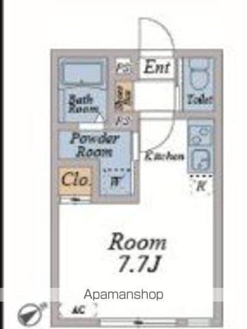 OTS新検見川(ワンルーム/2階)の間取り写真