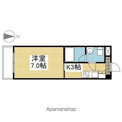 エルミオーレⅠ(1K/5階)の間取り写真