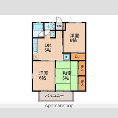 サンシャインコーポ(3DK/1階)の間取り写真