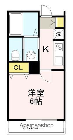 MARK DUO狭山Ⅳ(1K/2階)の間取り写真