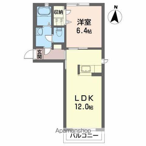 グレイスガーデンA(1LDK/2階)の間取り写真