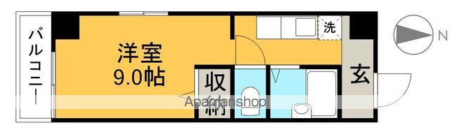 マーガレットパレス(ワンルーム/6階)の間取り写真