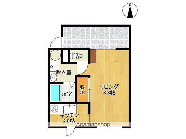 アダージオ池田(1K/1階)の間取り写真