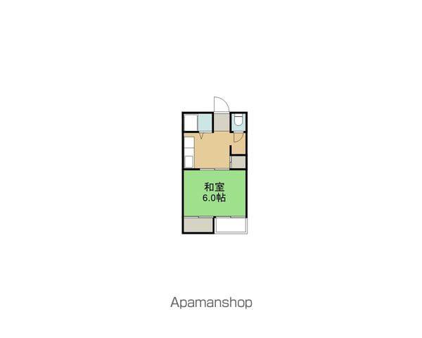 コーポ松本(1DK/2階)の間取り写真
