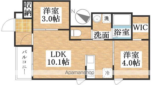 REGALEST F 上小田井(2LDK/3階)の間取り写真