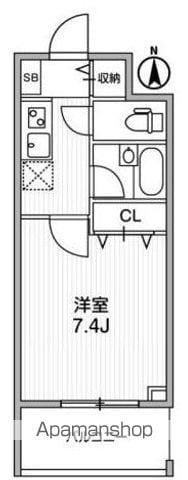アーデン両国(1K/7階)の間取り写真