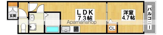 東羽衣3丁目アパート(1DK/1階)の間取り写真