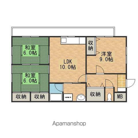 コーポMSD(3LDK/3階)の間取り写真