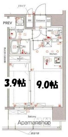 MAXIV新栄(1LDK/12階)の間取り写真