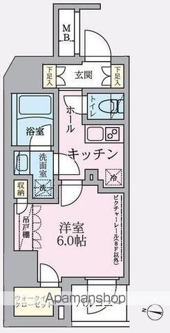 ARKMARK中野 部屋(1K/4階)の間取り写真