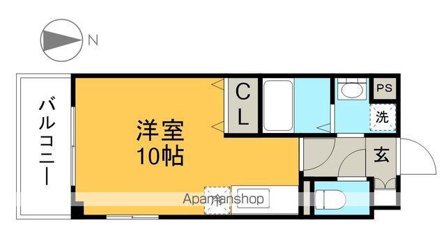 COCO北本町(ワンルーム/1階)の間取り写真