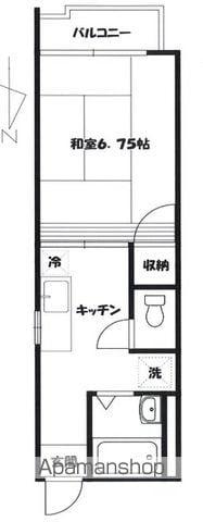 共栄コーポ(1K/2階)の間取り写真