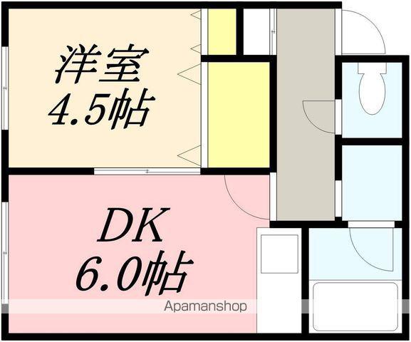 マーガレットハイツ(1DK/2階)の間取り写真